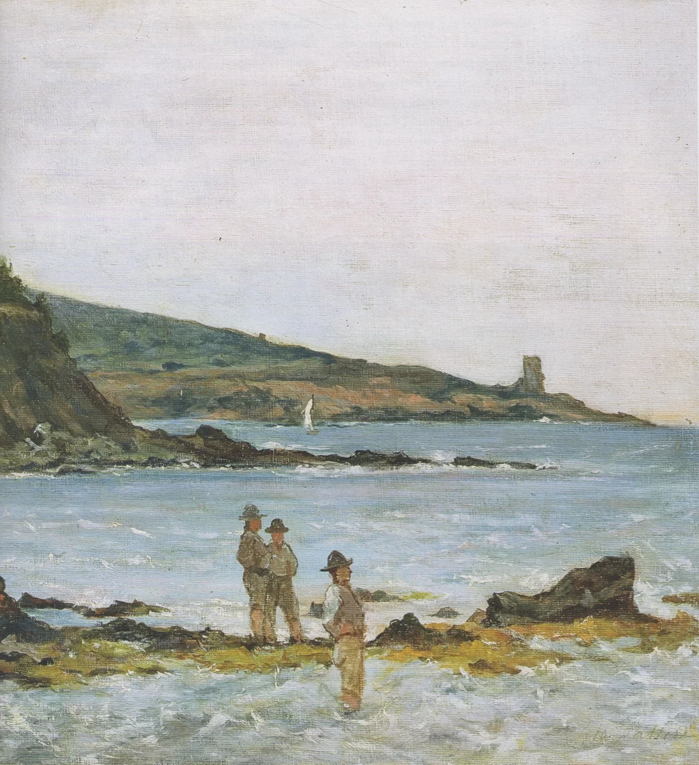 Marina di Antignano con pescatori - dettaglio